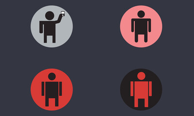 Pictogram icon set , man icon vector set.