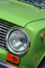 headlight of a car