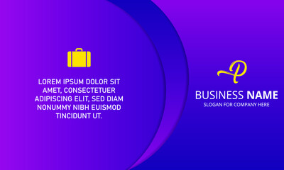 Modern Purple Curved Corporate Background