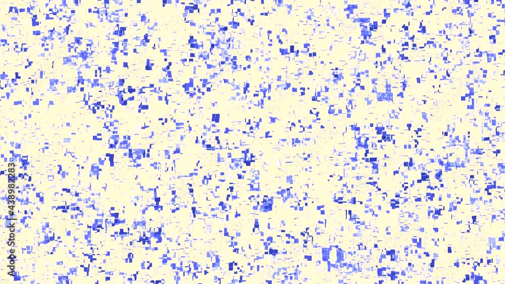 Poster abstract chaos with lilac particles flying with a stop motion effect on white background, seamless l
