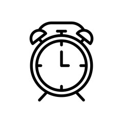 Clock icon line style vector