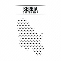 Dotted Map of Serbia