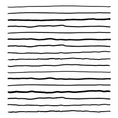 Hand drawn abstract pattern with hand drawn lines, strokes. Set of vector grunge brushes. wavy striped, Vector EPS 10 illustration