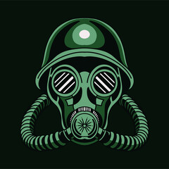 gas mask illustration