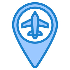 location blue style icon