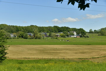 L'un des hameaux ajouté par des constructions récentes dans la région d'Esneux en province de...