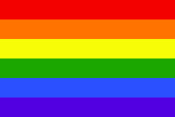 LGBTQ Pride Flag Vector. Banner Flag for LGBT, LGBTQ, and LGBTQIA. stands for lesbian, gay, bisexual, and transgender.