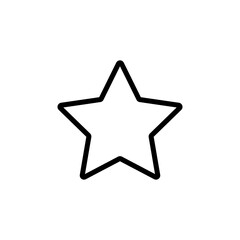 Obraz premium star icon, five-pointed star vector
