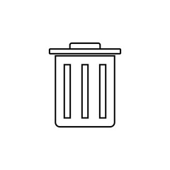 bin icon, dustbin vector, recycling illustration