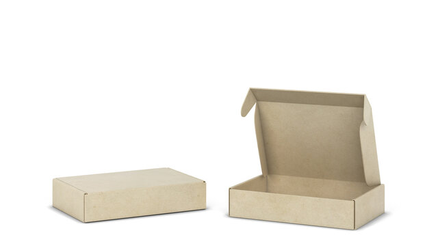 Blank tuck in flap packaging box mockup