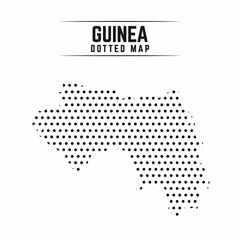 Dotted Map of Guinea