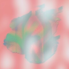 abstract light pastel pink and aqua blue green color background design with white hazy texture