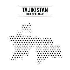 Dotted Map of Tajikistan