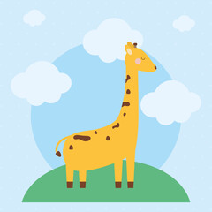 pretty giraffe icon