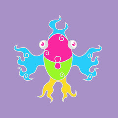 vector illustration of fish. animal icon. fish icon. for logo,icon,symbol and mascot. colorful