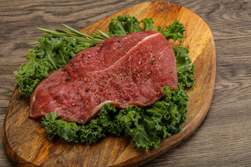 Raw beef steak for grill