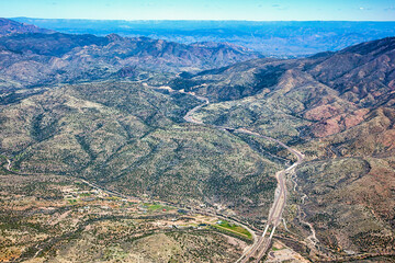 State Route 87 known as the Beeline Highway between Mesa and Payson, Arizona