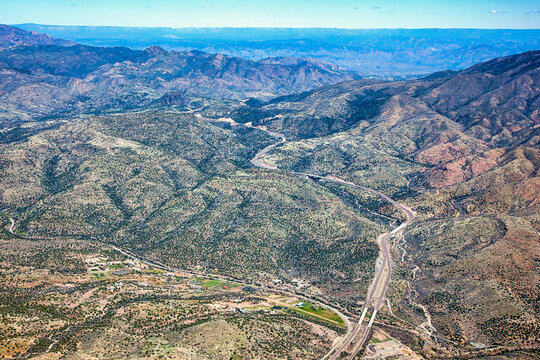 State Route 87 known as the Beeline Highway between Mesa and Payson, Arizona