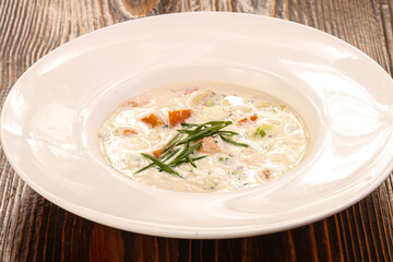 Finnish traditional Fish cream soup