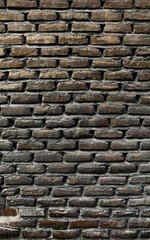 Gray colored brick wall texture