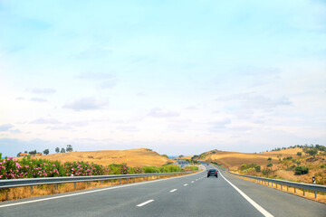 road through portugal landscape