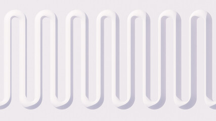 Creative wallpaper with white shapes. Modern geometrical background.