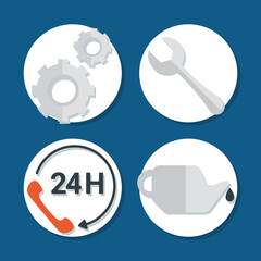 four car service items