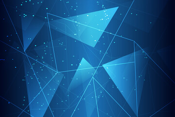Abstract technology science background. Big data concept Network or connection background 3d rendering.