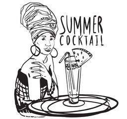 girl with a cup of coffee