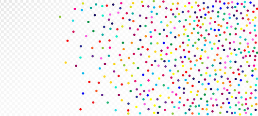 Rainbow Confetti Festive Vector Wallpaper.