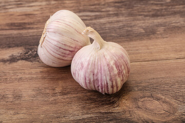 Fresh ripe and tasty garlic