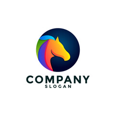 Awesome colorful horse