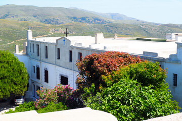 monastery of Zoodochou Pigis near Batsi, on the famous island of Andros, in the heart of the Cyclades and the Aegean Sea