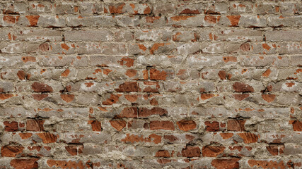 old brick with plaster background