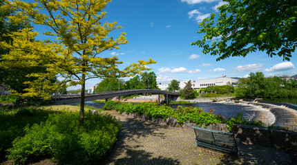 Am Fluss Murg Gaggenau im Schwarzwald