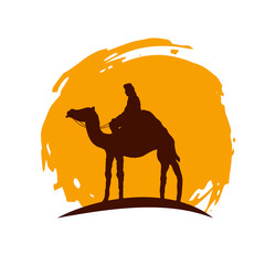 Nomad on a Camel in the Sun Icon