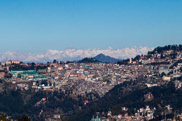 Fototapeta na wymiar Panoramic view of Shimla, Himachal