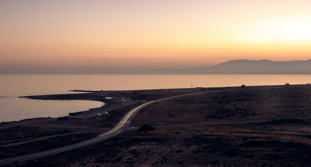 atardecer junto al mar, Almería