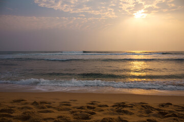 Amazing sunset on the ocean