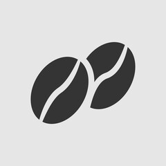 Coffee Bean icon vector or Coffee bean logo illustration