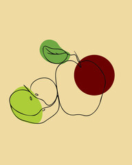 illustration of apple