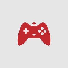 red joystick icon symbol vector illustration