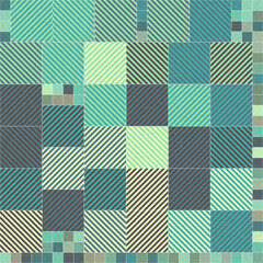 Abstract Geometric Pattern generative computational art illustration