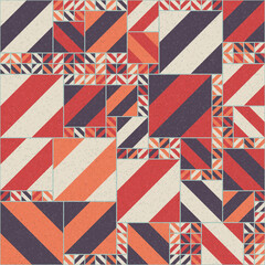 Obraz premium Abstract Geometric Pattern generative computational art illustration