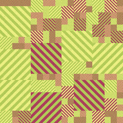 Fototapeta premium Abstract Geometric Pattern generative computational art illustration