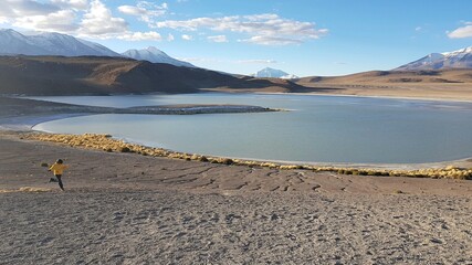 Mountain lake in Chile