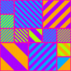 Abstract Geometric Pattern generative computational art illustration
