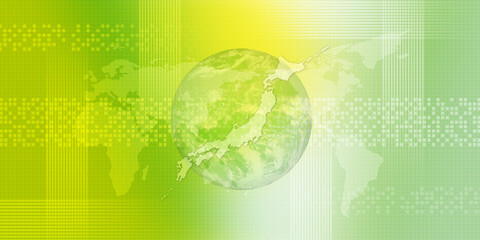 日本と世界の環境問題イメージ・パノラマサイズ