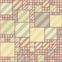 Abstract Geometric Pattern generative computational art illustration