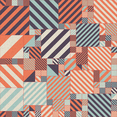 Fototapeta premium Abstract Geometric Pattern generative computational art illustration